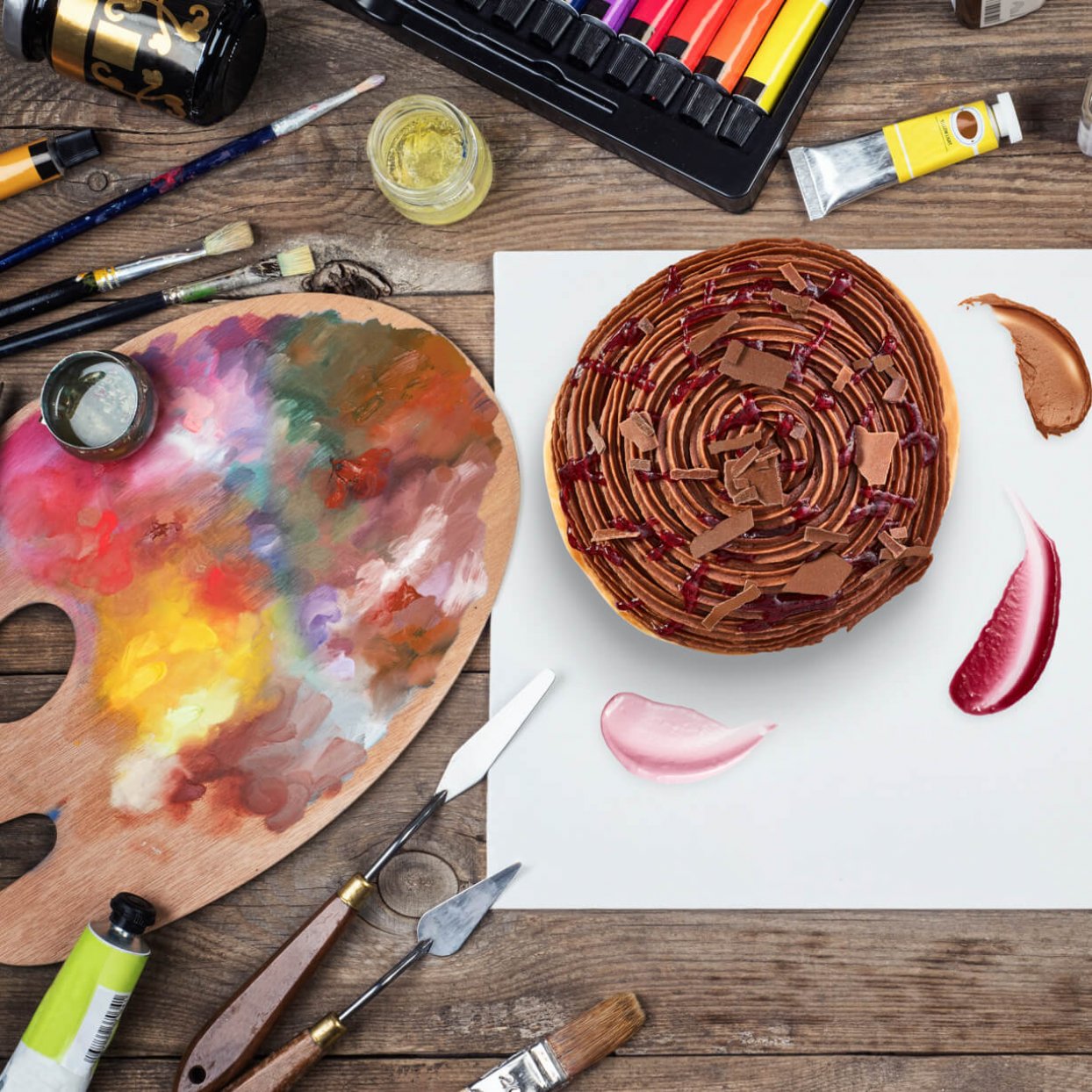 Doughnut paint palette Doughnut paint palette