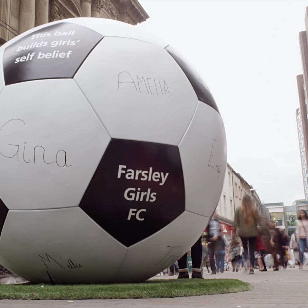 Farsley Girls FC Giant Football Farsley Girls FC Giant Football